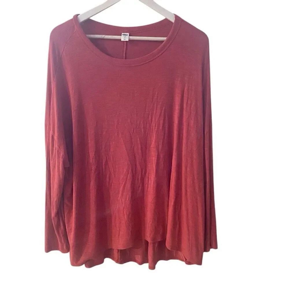 Old navy luxe large long sleeve red